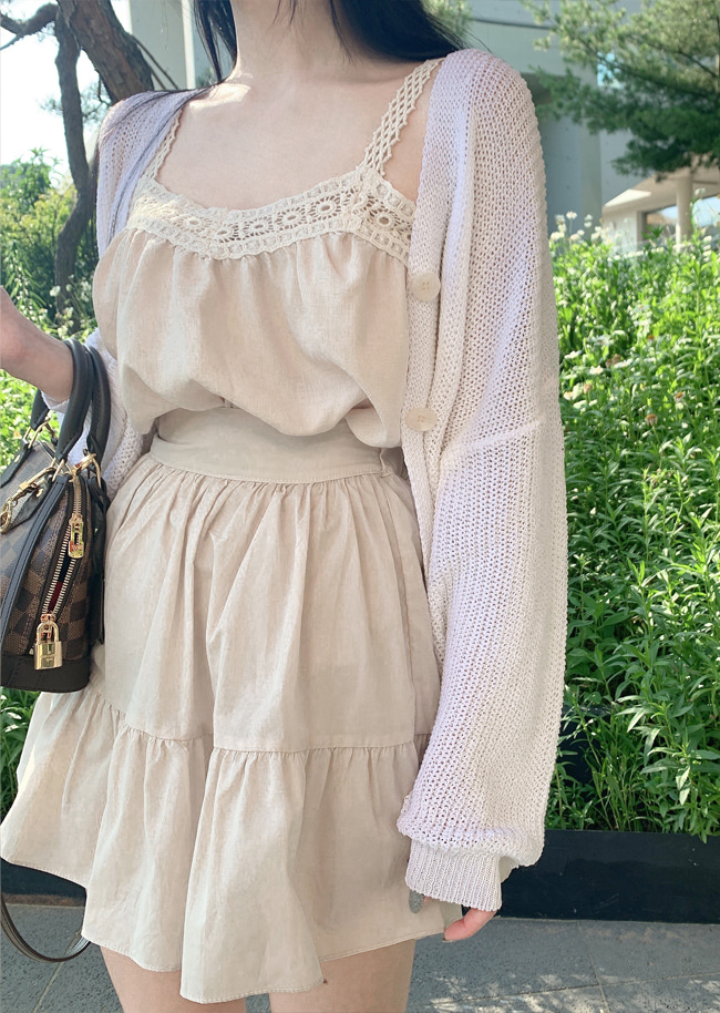 러플 밴딩 치마바지-skirt