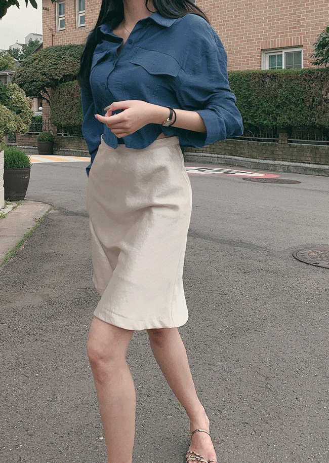 글로시 튤립 스커트-skirt
